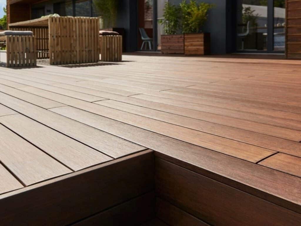 terrasse en bois exotique