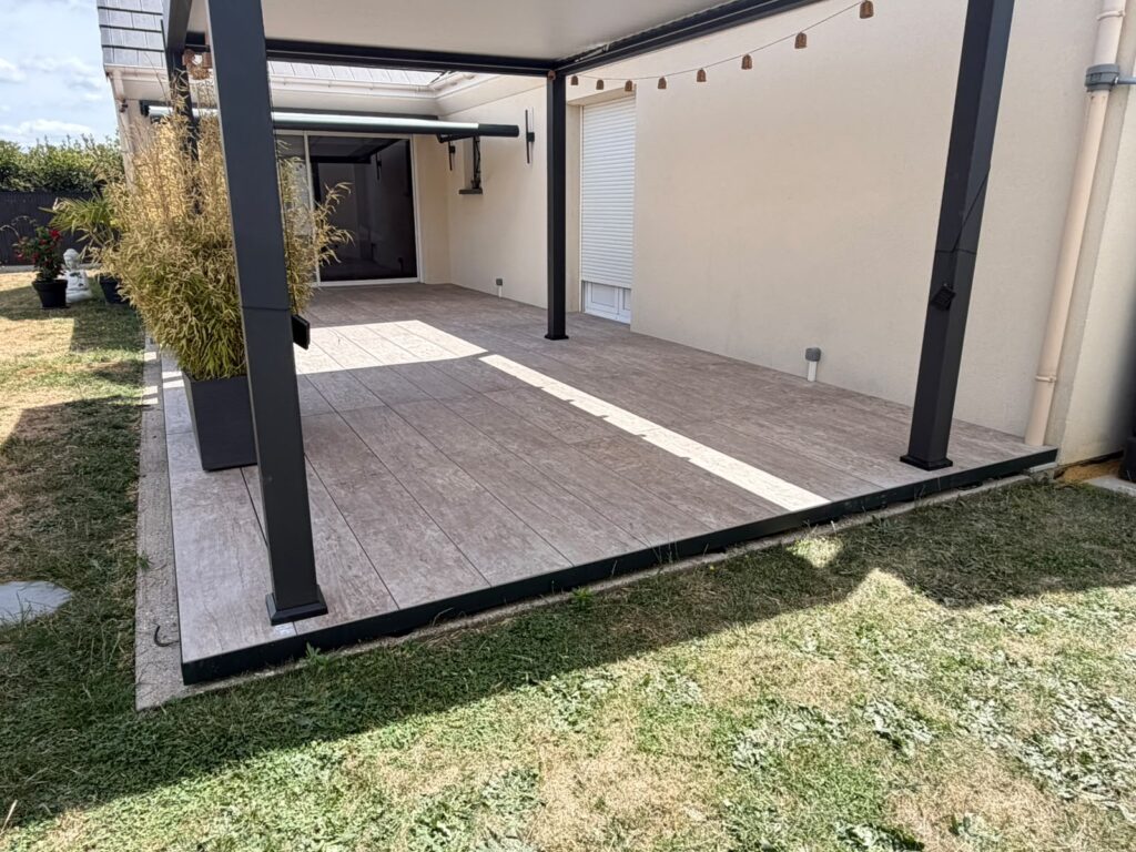 terrasse en grès cérame à Montargis